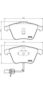 Купити P85056 Brembo Колодки гальмівні передні, дискові