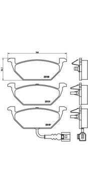 P85072 Brembo Передні гальмівні колодки