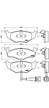 Купити P85071 Brembo Колодки гальмівні передні, дискові