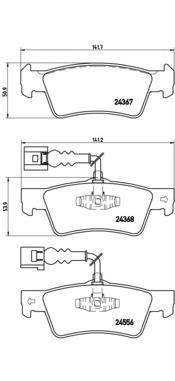 Купити P85068 Brembo Задні колодки