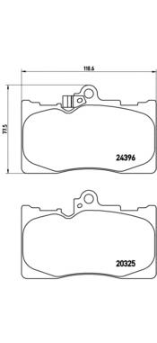 Купити P83072 Brembo Колодки гальмівні передні, дискові