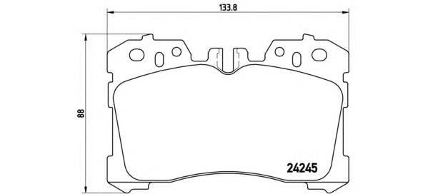 P83075 Brembo Передні гальмівні колодки