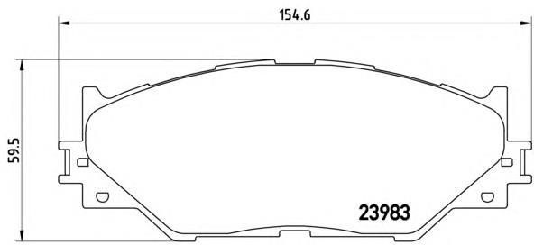 P83074 Brembo колодки гальмівні передні, дискові