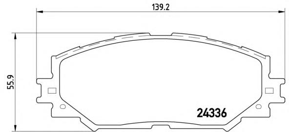 Купити P83082 Brembo Колодки гальмівні передні, дискові