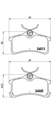 P83084 Brembo Колодки гальмівні задні, дискові