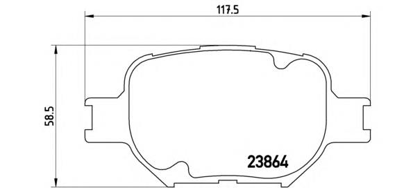 Купити P83054 Brembo Колодки гальмівні передні, дискові