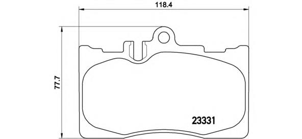Передні тормозні колодки P83058 Brembo