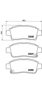 Колодки гальмівні передні, дискові P83050 Brembo