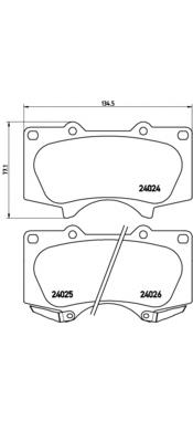 Купити P83066 Brembo Колодки гальмівні передні, дискові