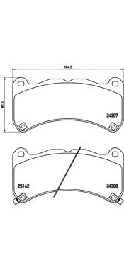 Гальмівні колодки Brembo P83146 ціна, від 35.94 USD