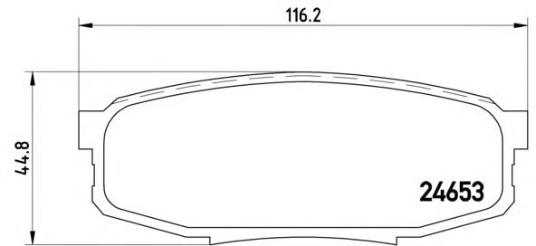 Задні гальмівні колодки Brembo P83098 ціна, від 41.70 USD
