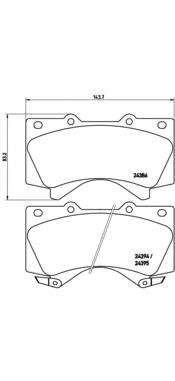 P83107 Brembo Передні гальмівні колодки