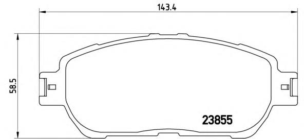 Тормозні колодки Brembo P83105