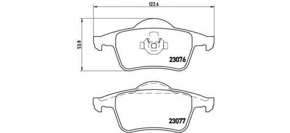 Купити P86014 Brembo Задні колодки