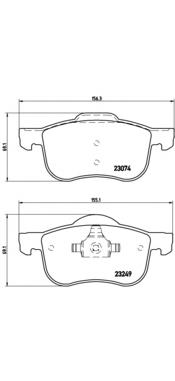 Купити P86020 Brembo Колодки гальмівні передні, дискові