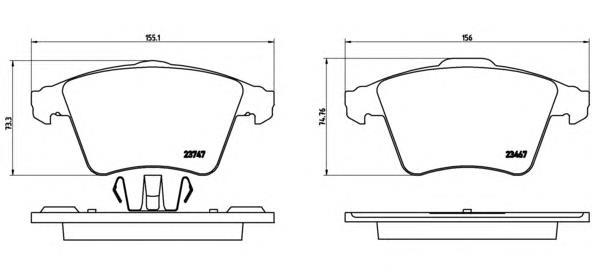 Тормозні колодки Brembo P85106