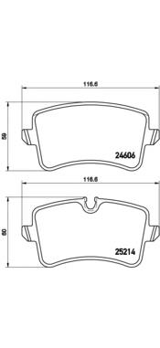 P85118 Brembo Колодки гальмівні задні, дискові