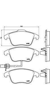Тормозні колодки Brembo P85113