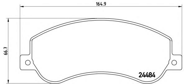 Тормозні колодки Brembo P85115