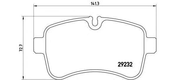 Задні гальмівні колодки PA6027 Brembo