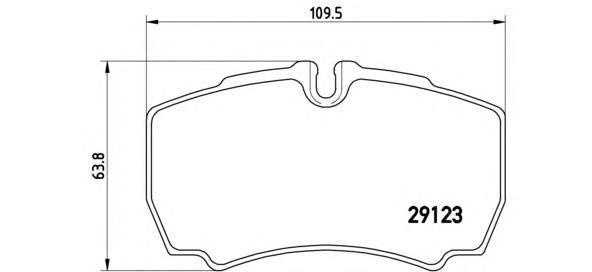 Задні гальмівні колодки Brembo PA6023 ціна, від 26.51 USD