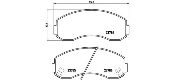 Тормозні колодки Brembo P99003