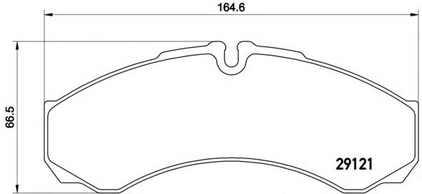 Задні дискові колодки Brembo PA6017