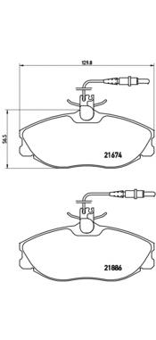 Тормозні колодки Brembo P61057