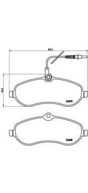 P61096 Brembo Передні гальмівні колодки