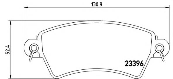 Тормозні колодки Brembo P61065