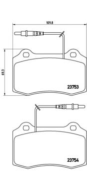 Купити P61064 Brembo Колодки гальмівні передні, дискові