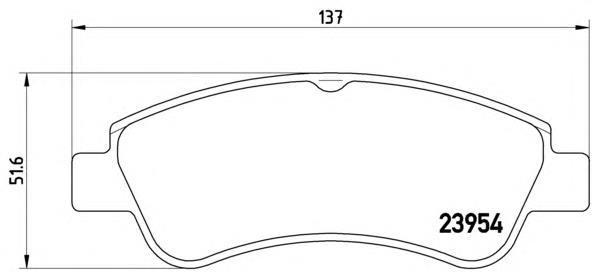 Тормозні колодки Brembo P61066
