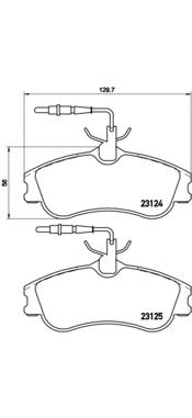 P61060 Brembo Передні гальмівні колодки