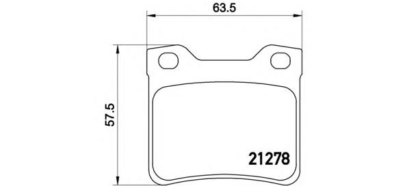 Задні гальмівні колодки Brembo P61058 ціна, від 15.76 USD
