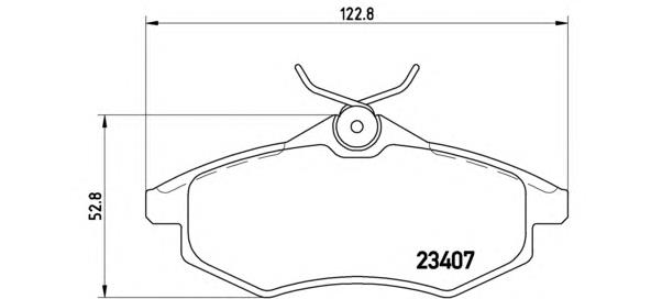 Тормозні колодки Brembo P61074