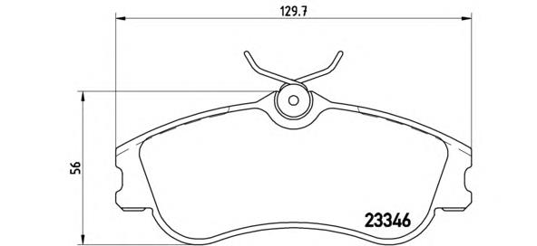 P61069 Brembo Передні гальмівні колодки