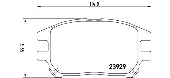 Гальмівні колодки Brembo P56050 ціна, від 29.13 USD