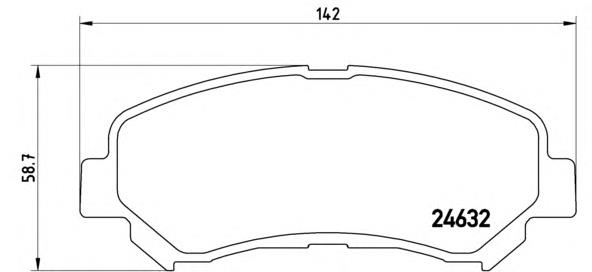 Тормозні колодки Brembo P56062