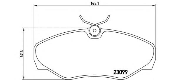 Тормозні колодки Brembo P56061