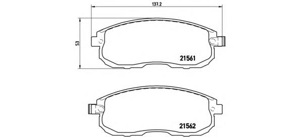 Тормозні колодки Brembo P56065