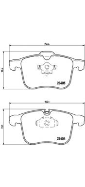 P59049 Brembo Передні гальмівні колодки