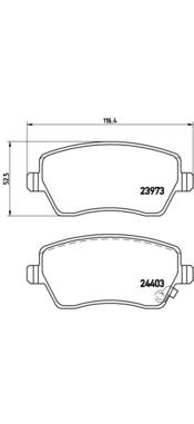 Купити P59050 Brembo Колодки гальмівні передні, дискові