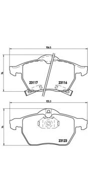 Тормозні колодки Brembo P59048