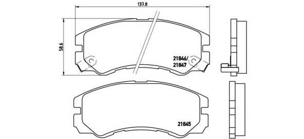 P59020 Brembo Передні гальмівні колодки