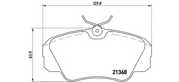 Купити P59016 Brembo Колодки гальмівні передні, дискові