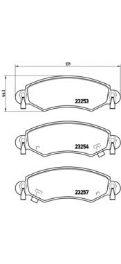 Купити P59035 Brembo Колодки гальмівні передні, дискові