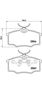 Гальмівні колодки Brembo P59034 ціна, від 30.68 USD