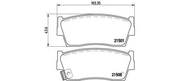 P79006 Brembo Передні гальмівні колодки