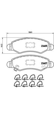 P79015 Brembo Передні гальмівні колодки