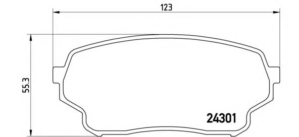 Гальмівні колодки Brembo P79019 ціна, від 27.12 USD